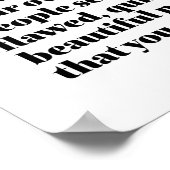 Poster Mots Français Inspirationnels Belle Sois Belle (Coin)