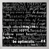 Poster Mots Inspirants (Devant)