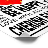 Poster Mots Inspirants À Vivre Par (Coin)