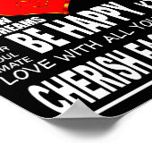 Poster Mots Inspirants À Vivre Par (Coin)