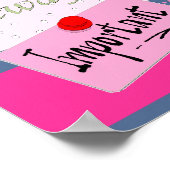 Poster Mots Inspirants - Pour Une Fille (Coin)