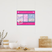 Poster Mots Inspirants - Pour Une Fille (Cuisine)