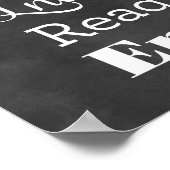 Poster Mots Inspiration de retraite | Typographie noire (Coin)