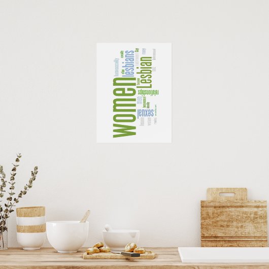 Poster Mots lesbiennes (Cuisine)