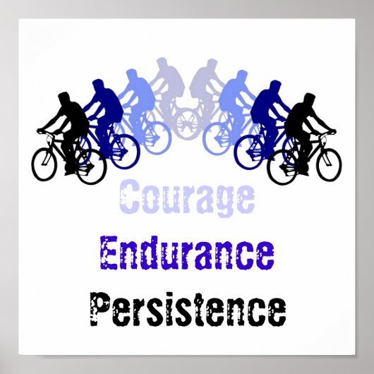 Poster Mots Motivationnels, Vélo, Cyclisme, Vélo (Devant)