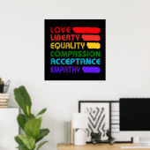 Poster Mots Pour Vivre Par (Bureau à domicile)