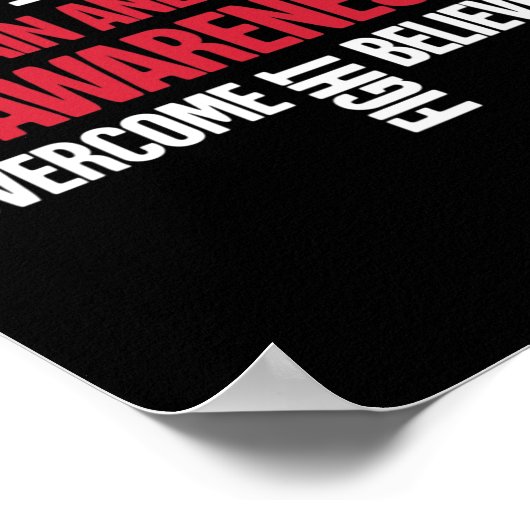 Poster Mots Présents Cerveau Aneurysme Sensibilisation (Coin)