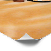 Poster Mots-temps café sur mousse de lait (Coin)