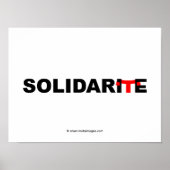 Poster © motsimages : Solidarité (Devant)
