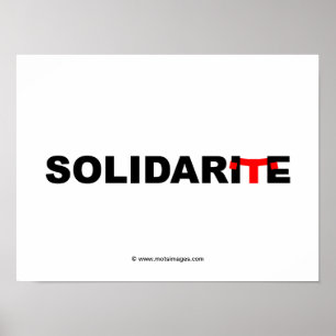 Poster © motsimages : Solidarité