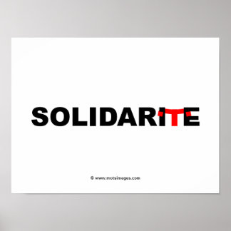 Poster © motsimages : Solidarité