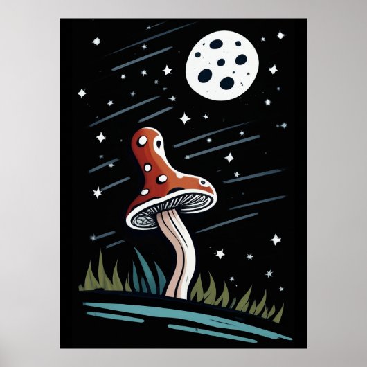 Poster Mou par clair de lune (Devant)
