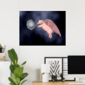 Poster mouche de porc (Bureau à domicile)