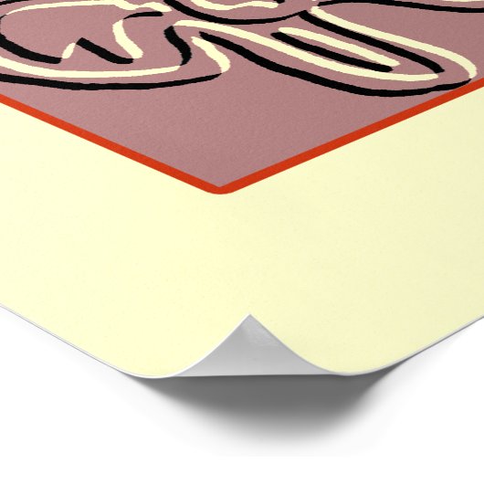 Poster Mouches de lutterfes embouties (Coin)