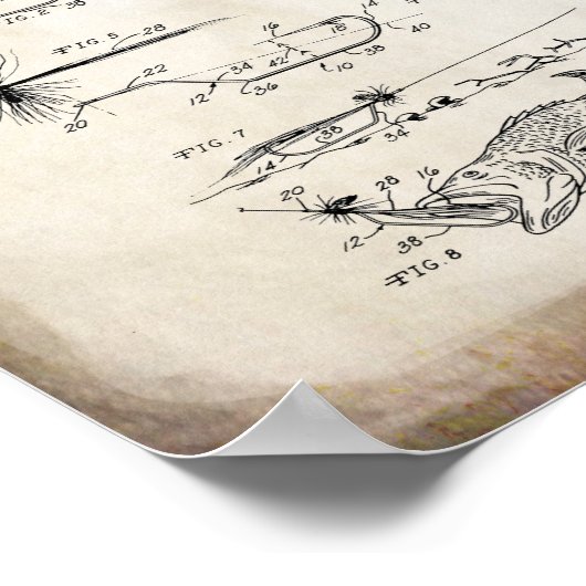 Poster Mouches de pêche (Coin)