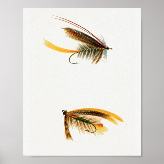 Poster Mouches de pêche #3 (Devant)