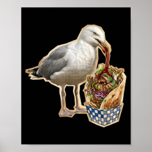 Poster Mouette au Kebab Döner