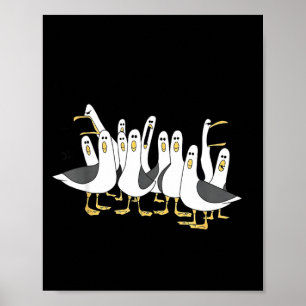 Poster Mouette drôle maman maman vie océanique fête des m