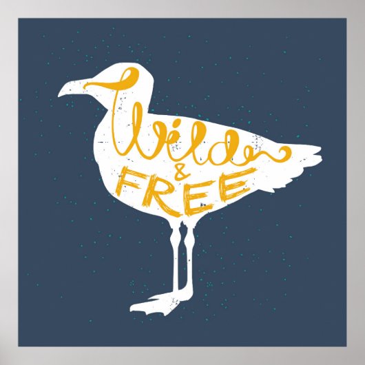 Poster Mouette | Sauvage Et Libre (Devant)