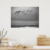 Poster Mouettes (Cuisine)