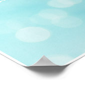 Poster Mouettes blanches et plage semi-Abstraite de Blue  (Coin)