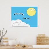 Poster - Mouettes en flammes (Cuisine)