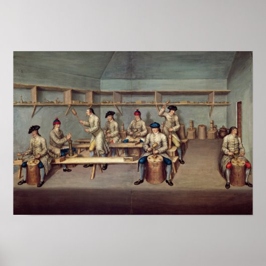 Poster Moulage des pellets en poudre (Devant)