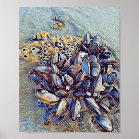Poster Moule bleue 8 x 10 toile Imprimer (Devant)