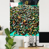 Poster Moules à lèvres vertes à vendre (Bureau à domicile)