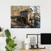 Poster Moulin à céréales rustique historique (Bureau à domicile)
