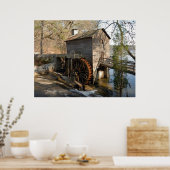 Poster Moulin à céréales rustique historique (Cuisine)