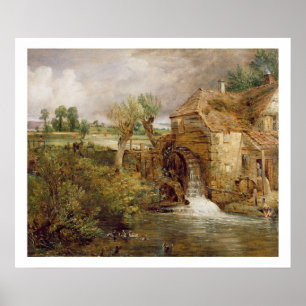 Poster Moulin à Gillingham, Dorset, 1825-26 (huile sur to