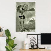 Poster Moulin à vent (Bureau à domicile)