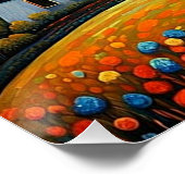 Poster Moulin à vent au coucher du soleil 10 (Coin)