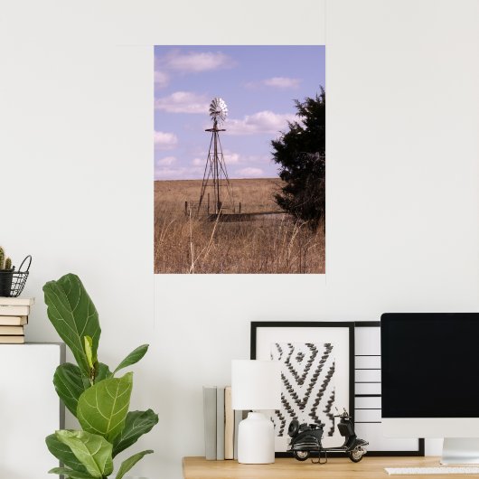 Poster Moulin à vent BSFL (Bureau à domicile)