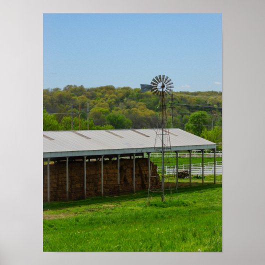 Poster Moulin à vent du pays (Devant)