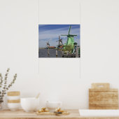 Poster Moulin à vent, Zaanse Schans, Hollande, Pays-Bas 2 (Cuisine)
