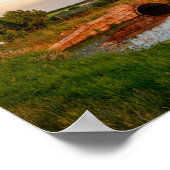 Poster Moulin à vin à la campagne en Hollande (Coin)