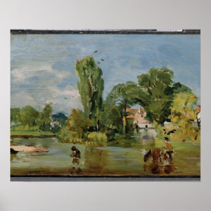 Poster Moulin de Flatford, c.1810-11 (huile sur le