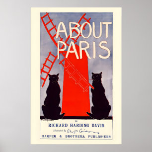 Poster Moulin Rouge Paris Chats Noirs Richard Harding