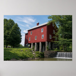 Poster Moulin York Grist Comté de Fentress — Art IA (Sans