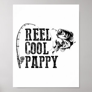 Poster Moulinet de pêche Pappy Cool Pappy Cadeau drôle 1