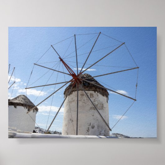 Poster Moulins à vent de Mykonos (Devant)