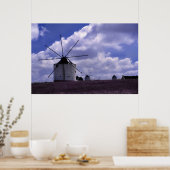 Poster Moulins à vin au Portugal (Cuisine)