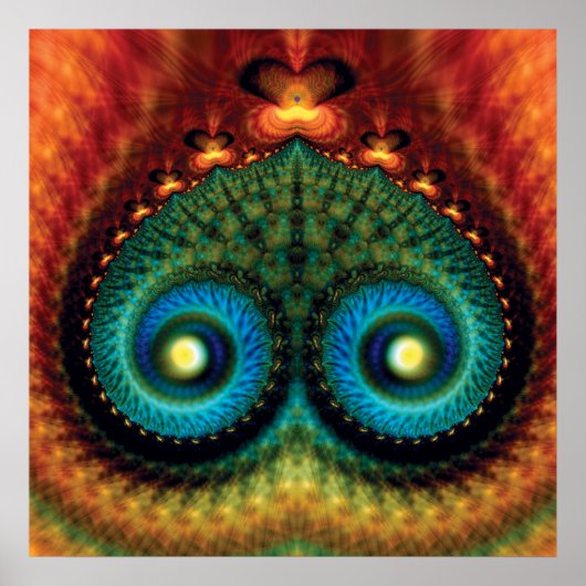 Poster Mounds fractal (Devant)