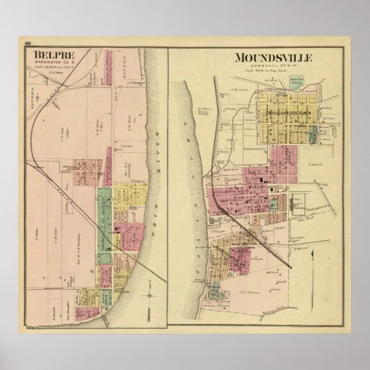 Poster Moundsville, Virginie-Occidentale (Devant)