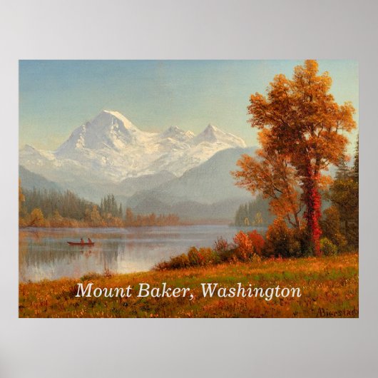 Poster Mount Baker, Washington, beaux-arts, (Devant)