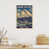Poster Mount Cho Oyu Nepal-China V01 (Cuisine)