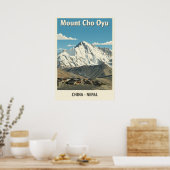 Poster Mount Cho Oyu Nepal-China V03 (Cuisine)