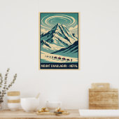 Poster Mount Dhaulagiri Nepal V04 (Cuisine)